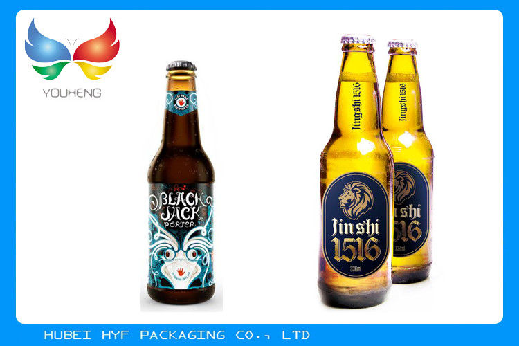 China-glattes Oberflächenvakuum metallisierte leere Bierflasche-Papieraufkleber 69 G-/Mbier-Aufkleber-Wein-Aufkleber
