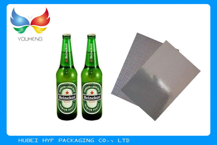 Waschbares silbernes metallisches Papier mit ganz eigenhändig geschriebes Holzschliff-materiellem Bierflasche-Aufkleber Lasers in 70gsm